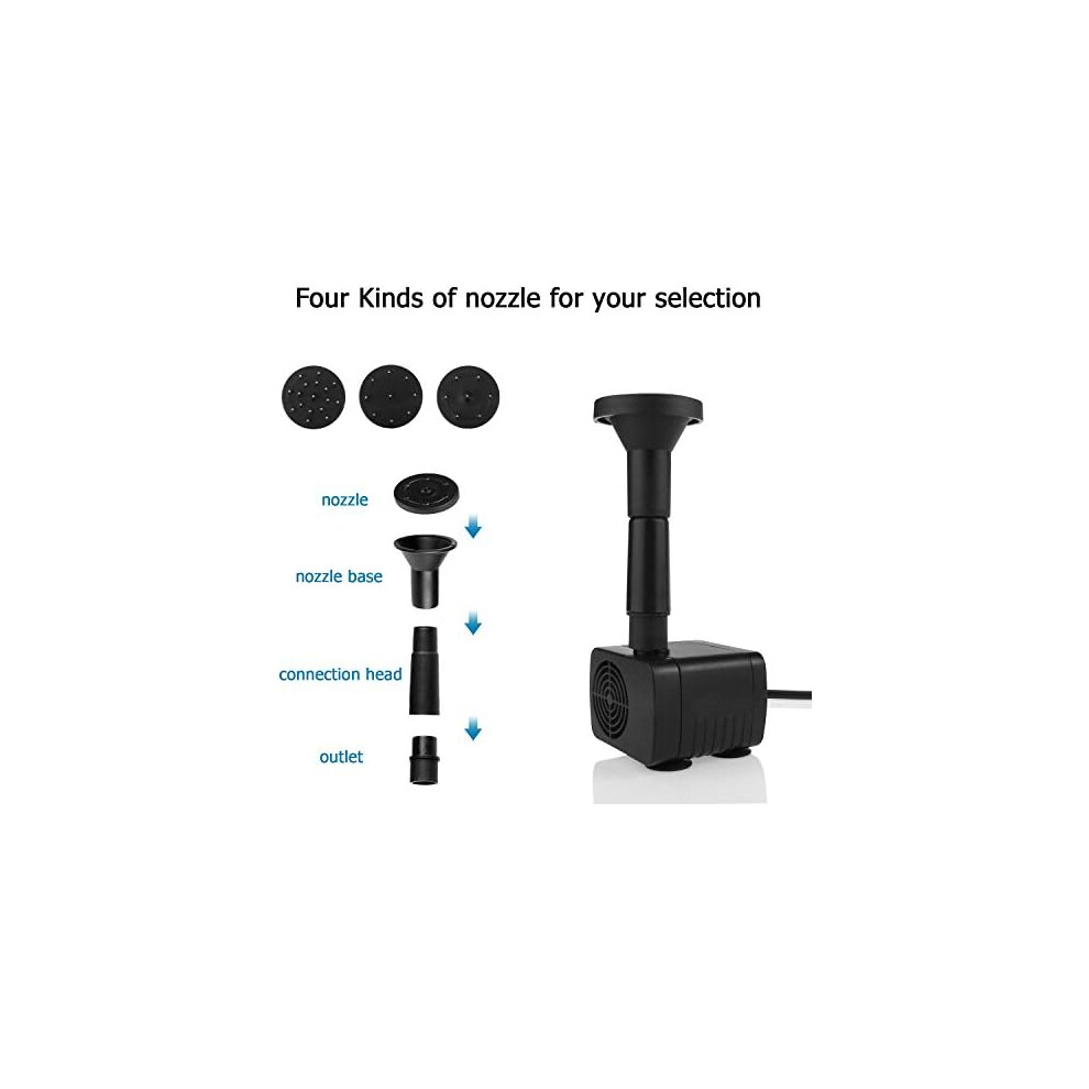 Solar Circulating Pump, High Efficiency Submersible Waterfall System For Garden Fountain, Aquarium Oxygenation Easy-To-Install Solar Panel Pump 9169997205377