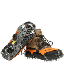 Safe Protect Crampons For Walking Climbing Hiking, Stainless Steel Anti Slip Ice Cleats Snow Grips Ergonomic Plate System