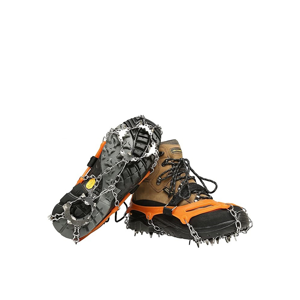 Ice Cleats For Winter Adventures, Increased Safety With Icy Snow Grip, Durable Stainless Steel Spikes For All Footwear 9173940358409