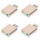 4Pièces Son USB Or, Adaptateur Audio 3.5mm, Aluminium Résistant 5