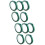 10Pièces Ruban Vert Auto Haute Température Isolation Protection Pcb 7