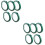 10Pièces Ruban Vert Auto Haute Température Isolation Protection Pcb 6