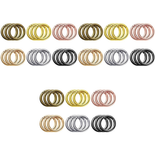 54Pièces Crochets Ressort Métal Multicolores DIY 2
