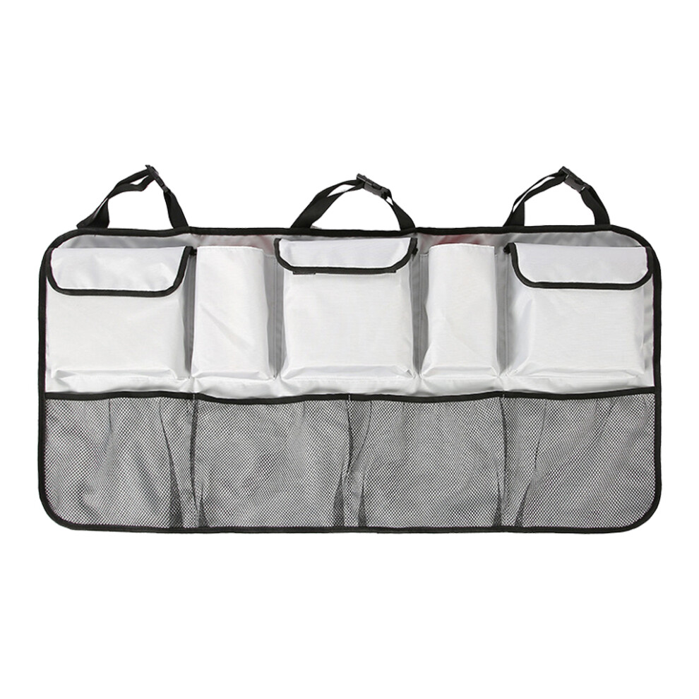 Car Trunk Back For Seat Hanging Organizer- Upgraded Version Gray 7732001095022