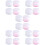 20Pièces Tampon Manicure Silicone Coloré Outil Impression Ongles 8