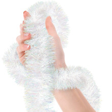 Guirlande lumineuse scintillante pour décoration de Noël, brins métalliques irisés pour sublimer les fêtes d'anniversaire et de mariage, 5,5