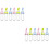 12Pièces Flacons Repas Bébé Silicone Multicolores Faciles À Nettoyer 6