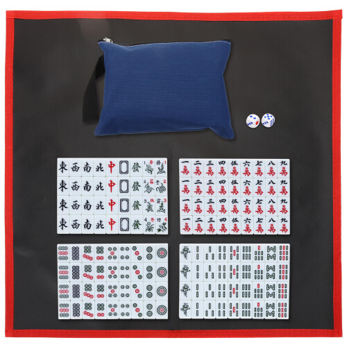 2Ensembles Jeu De Mahjong Mini Portable En Mélamine , Kids 1