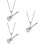 3Pièces Pendentif Argenté Unisexe 7