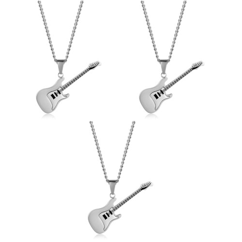 3Pièces Pendentif Argenté Unisexe 2