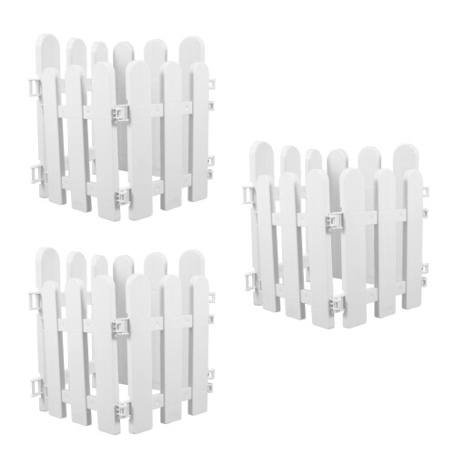 12Pièces Clôture Décorative Jardin Plastique Usage Polyvalent 2