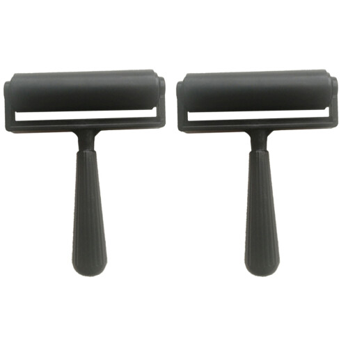 2Pièces Rouleaux Caoutchouc Lisse Détachable Pour Projets D'impression 1