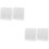 4Pièces Support Mural Télécommande Transparent Résistant 6