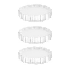 6Pièces Manche De Tampon Rond Durable En Transparent