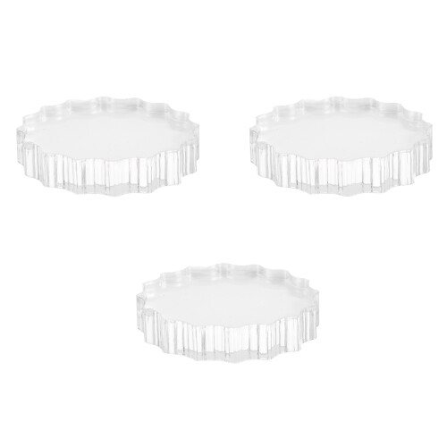 6Pièces Manche De Tampon Rond Durable En Transparent 1