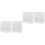 4Pièces Support Mural Télécommande Transparent Résistant 4