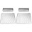 2Pièces Coussin Poignet Argenté PU Cuir Support Stable Pour 2