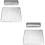 2Pièces Coussin Poignet Argenté PU Cuir Support Stable Pour 6