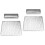 2Pièces Coussin Poignet Argenté PU Cuir Support Stable Pour 4