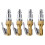8Pièces Accessoire Métal Gonfleur Auto À Clip Serrage Renforcé 2