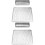 2Pièces Coussin Poignet Argenté PU Cuir Support Stable Pour 5