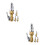 8Pièces Accessoire Métal Gonfleur Auto À Clip Serrage Renforcé 9