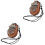 2Pièces Kalimba Pouce Bois Solide 8 Clés Instrument Compact Multi Ton 5