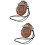 2Pièces Kalimba Pouce Bois Solide 8 Clés Instrument Compact Multi Ton 9