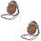 2Pièces Kalimba Pouce Bois Solide 8 Clés Instrument Compact Multi Ton 8