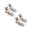 4Pièces Air Rapide Métal Argent Pour Usage Auto 7