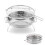 2Pièces Grill Bbq Pliable Acier Argent Usage Extérieur Compact 2