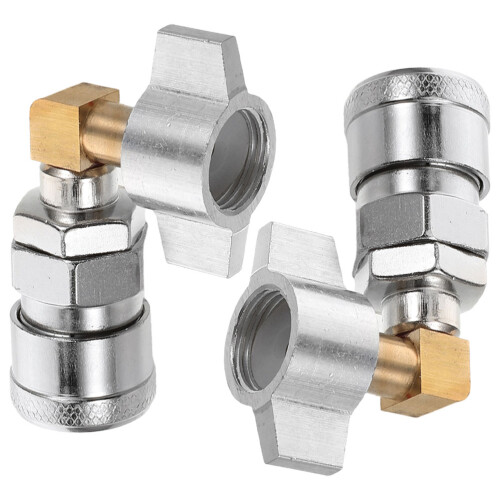 4Pièces Air Rapide Métal Argent Pour Usage Auto 2