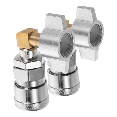4Pièces Air Rapide Métal Argent Pour Usage Auto 1