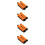 8Pièces Caches Bagage Orange Solides Pour Usage Extérieur 10