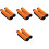 8Pièces Caches Bagage Orange Solides Pour Usage Extérieur 5