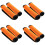 8Pièces Caches Bagage Orange Solides Pour Usage Extérieur 7