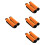 8Pièces Caches Bagage Orange Solides Pour Usage Extérieur 8