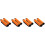 8Pièces Caches Bagage Orange Solides Pour Usage Extérieur 6