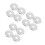 12Pièces Cache Orifice Argent ABS Polyvalents Résistants 5