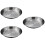 3Pcs Smooth Surface Stainless Steel Dumpling Plates Food Storage Dish 7