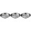 3Pcs Smooth Surface Stainless Steel Dumpling Plates Food Storage Dish 4