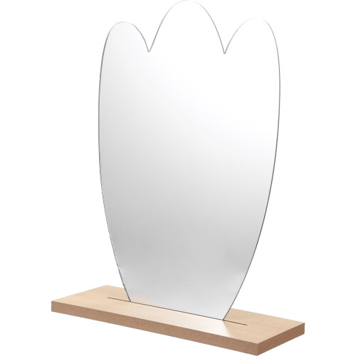 4Pcs Irregular Frameless Desk Mirrors with Stand Multi Color for Home