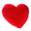 3Pcs Soft Plush Heart Pillow Cushion Red Decorative Throw Pillow 1