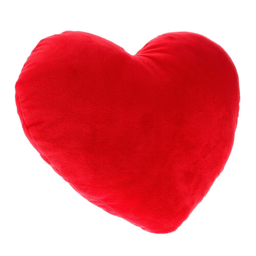 3Pcs Soft Plush Heart Pillow Cushion Red Decorative Throw Pillow