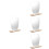 4Pcs Irregular Frameless Desk Mirrors with Stand Multi Color for Home 8