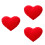 3Pcs Soft Plush Heart Pillow Cushion Red Decorative Throw Pillow 7