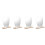 4Pcs Irregular Frameless Desk Mirrors with Stand Multi Color for Home 6