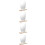 4Pcs Irregular Frameless Desk Mirrors with Stand Multi Color for Home 10