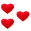 3Pcs Soft Plush Heart Pillow Cushion Red Decorative Throw Pillow 8