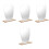 4Pcs Irregular Frameless Desk Mirrors with Stand Multi Color for Home 5
